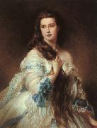 Franz Xaver Winterhalter Portrait of Madame Barbe de Rimsky-Korsakov Sweden oil painting artist